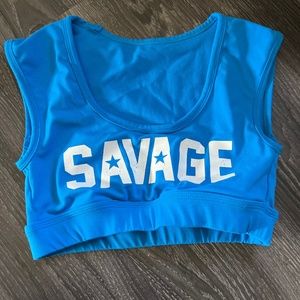 Savage Crop Tee Sports Bra
